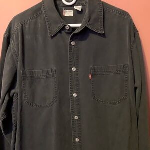 Vintage Levi Jeans Black Denim Button Up Jacket